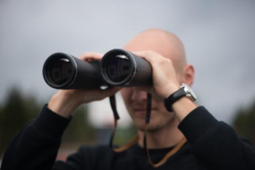 verrekijker met luchtbuks